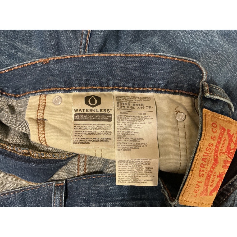 VTG Y2K Levis 569 Baggy Wide Leg Loose Straight Jeans Mens 38x34 (fits 40x33) - Picture 3 of 7